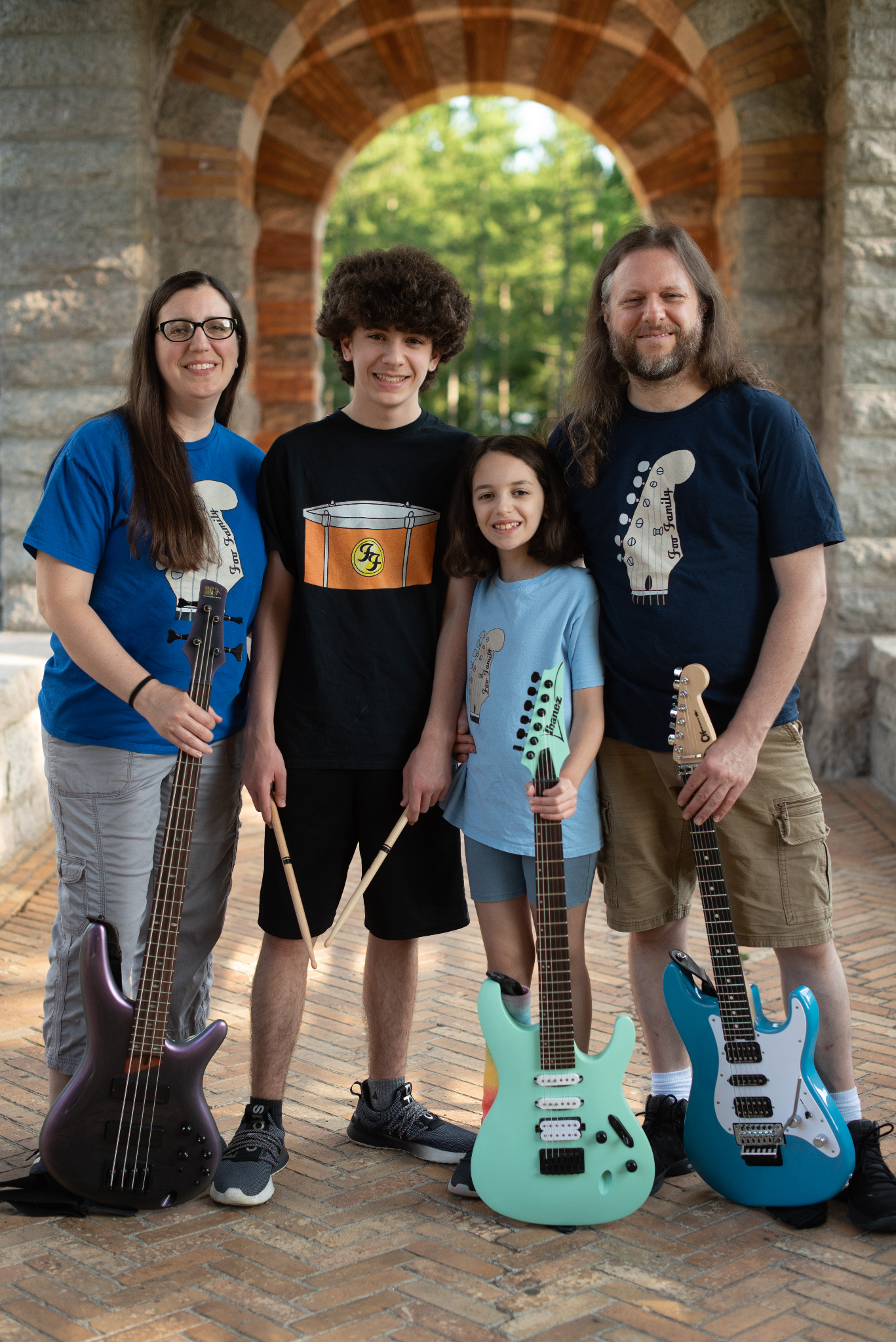Eric Clemenzi (right) with his family